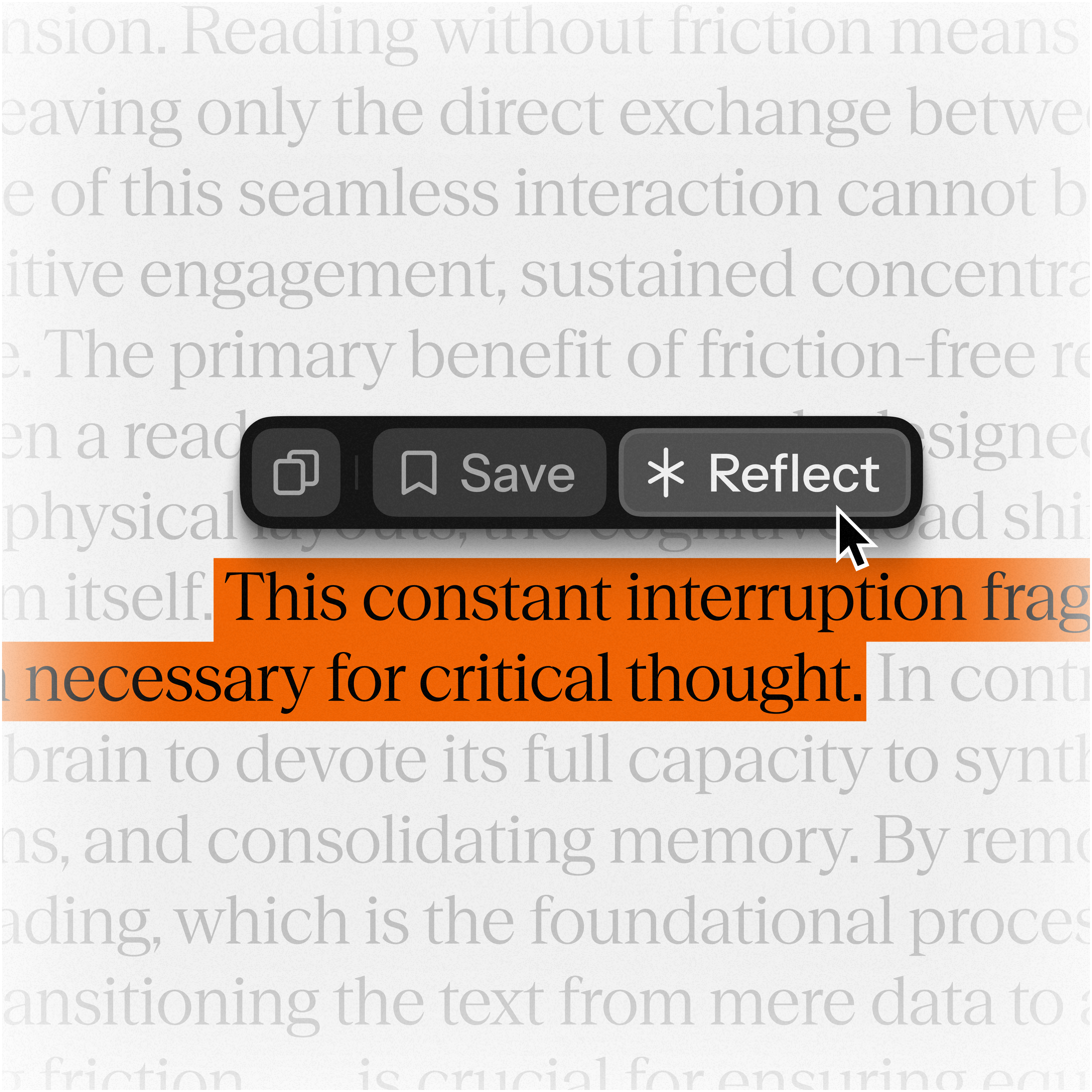 Lens contextual menu branding context contextual menu edit menu terxt highlight ui ux