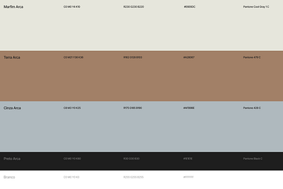 ARCA - STORE branding color graphic design palette