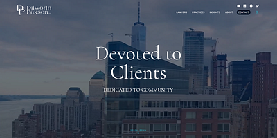 Dilworth Paxson LLP Web Design law firm logo design law firm web design law firm website law firm website design