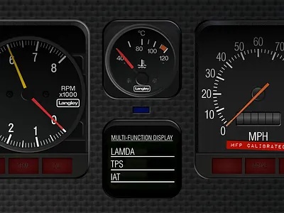 1973 Holden Interceptor Haltech uC-10 graphic design ui