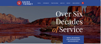 Sacks Tierney P.A. Web Design law firm logo design law firm web design law firm website law firm website design