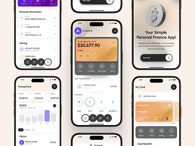 Banking Mobile App Design app design bank bank app banking app card finance fintech mobile wallet