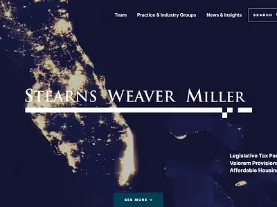 Stearns Weaver Miller Web Desig law firm logo design law firm web design law firm website law firm website design