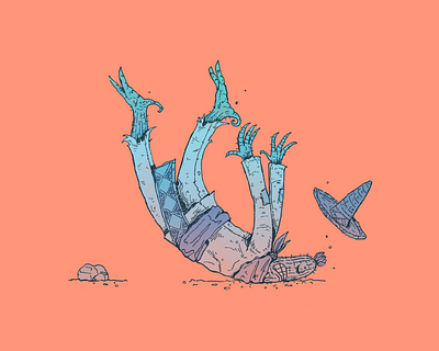Blunder - Inktober day 16 art blunder cactus cartoon character character design design drawing illustration inktober mexico nopal