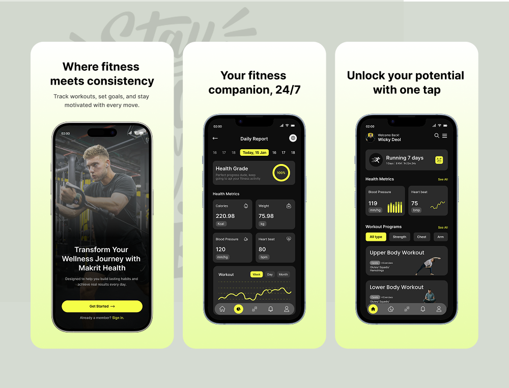 iOS App Screenshot Design for App Store app design app screenshot design branding design fitness app graphic design gym app illustration logo mobile app design motion graphics training app ui ui design uiux user experience user interface ux web app
