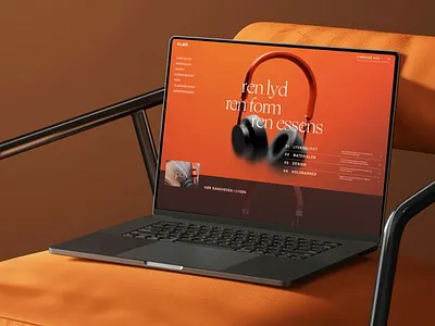 KLÆR Promo Landing Page ai design ai motion animation device gadget gsap headphones landing luxury luxury design motion design motion graphics premium premium design promo page scandinavian design serif swedish ui webflow