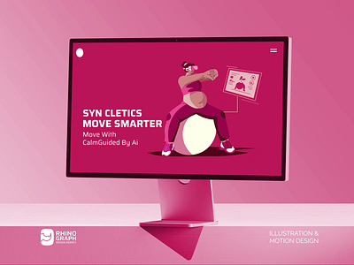 Syn Cletics AI & Maternity Wellness 3d animation graphic design health icon icon set illustration landing landing page medical motion motion graphics pregnant self care sport ui ui motion vector website yoga