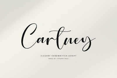 Cartney | Elegant Handwritten Script Font boho font branding branding font calligraphy chic font elegant font graphic design modern script script font typography wedding font