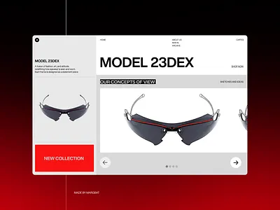 E-commerce website shop screen - glasses store web design brand design brand identity branding design development e commerce e commerce design figma graphic design illustration logo logo design shopify ui vector webflow website
