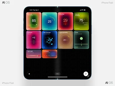 Data AI Device dashboard design homepage interface ios iphone manager mobile os ui