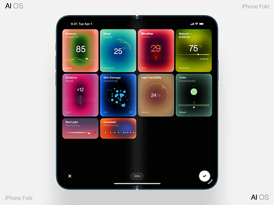Data AI Device dashboard design homepage interface ios iphone manager mobile os ui