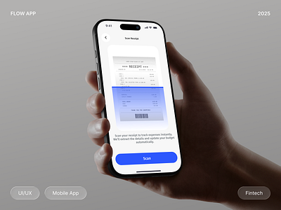 💸 Flow — Smart Expense Tracker App l FinTech Mobile App app design branding clean digital figma finance app fintech illustration interaction design interface mobile mobile app modern ui print product design typography ui design ux design web design