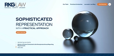 RKG - Russell, Krafft & Gruber, LLP Web Design law firm logo design law firm web design law firm website law firm website design