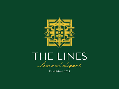 The Lines icon illustration line logo logo logo design logomark mark pattern symbol vector