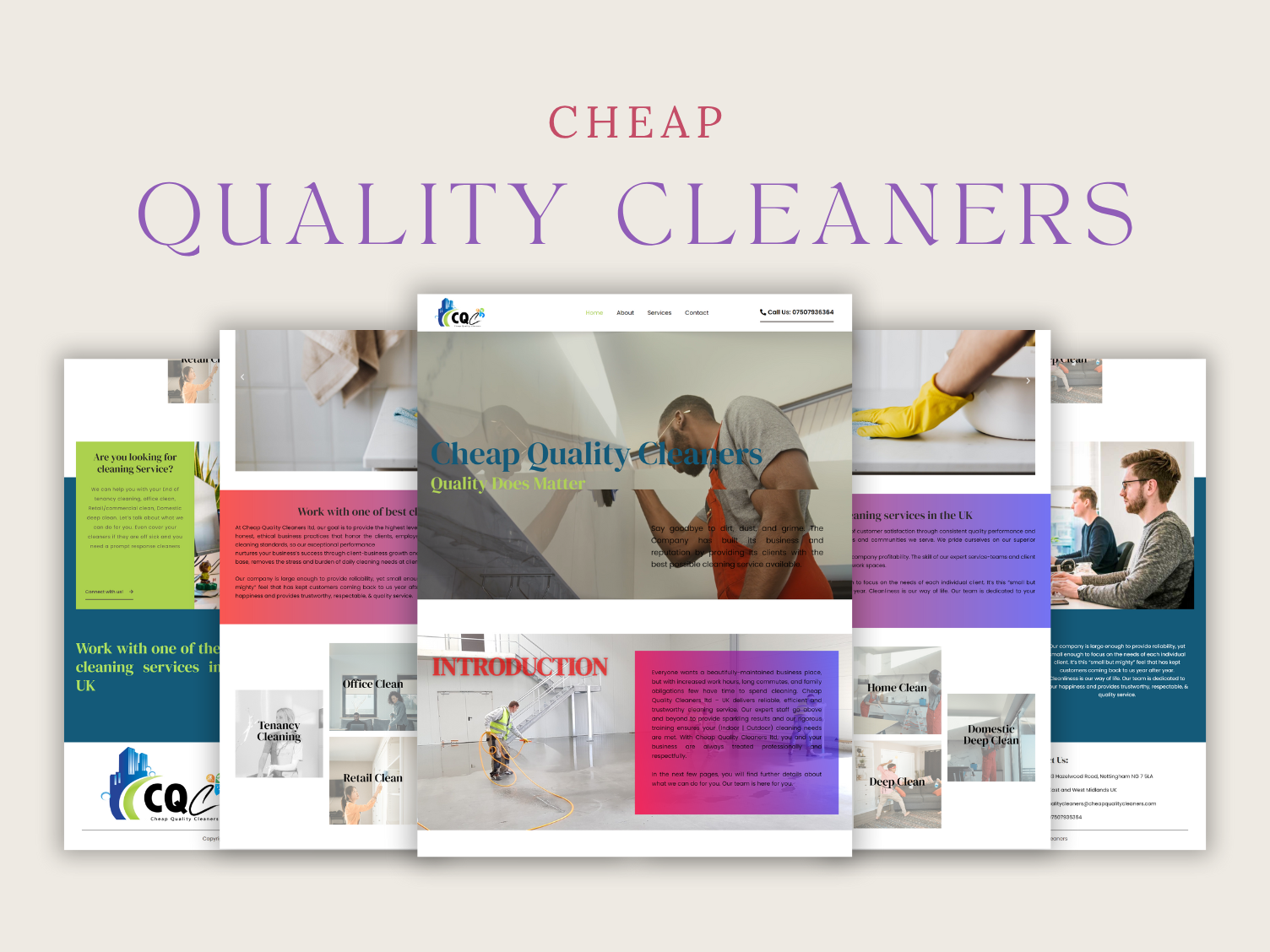 Cleaners WordPress Website binate binatenoor branding design elementor elementor pro illustration techbinate ui web design