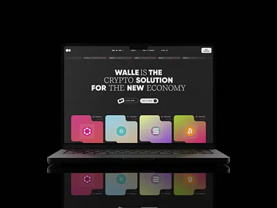 ⬆️Crypto Wallet Landing Page UI financial app