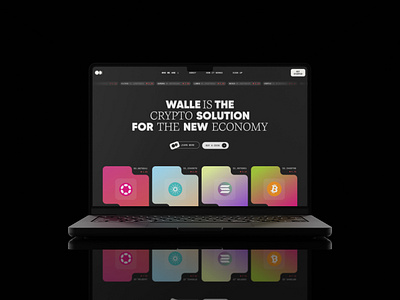 ⬆️Crypto Wallet Landing Page UI financial app