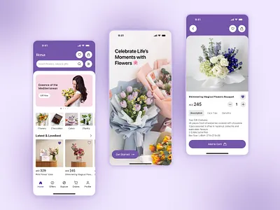 Bloomify – Fresh Flower & Gift Combo App Design android app animation app application apps branding ecommerce flower flower app flowers home interaction design marketplace mobile app mobile ui plant shopping ui user experience