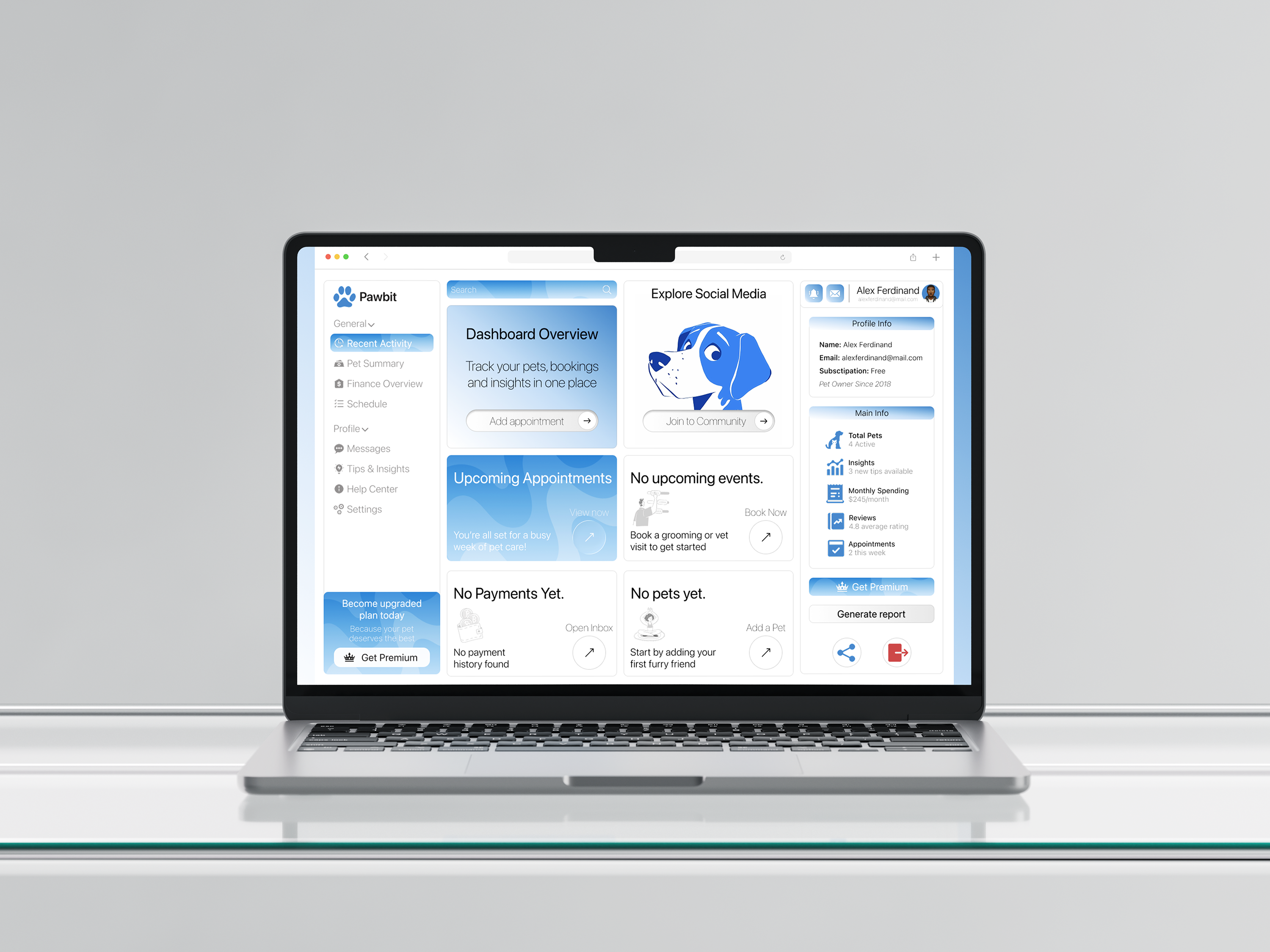 Pawbit Dashboard UI branding logo ui