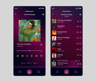 Music Player | Day 09 app appdesign application art branding concept direction graphic design music music player platform productdesign song ui uidesign wallpaper