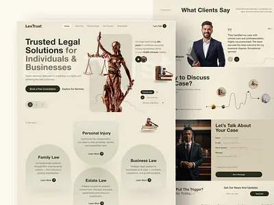 LexTrust Law Firm Landing Page UI 2025trends attorney bestdesigner cleandesign court creativedesign justice landingpagedesign law lawfirm legaladvisor legalservices moderndesign professionaldesign topdesigner trendingdesign uidesign uiux webdesign websitedesign