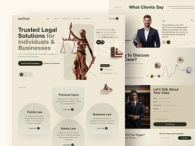 LexTrust Law Firm Landing Page UI 2025trends attorney bestdesigner cleandesign court creativedesign justice landingpagedesign law lawfirm legaladvisor legalservices moderndesign professionaldesign topdesigner trendingdesign uidesign uiux webdesign websitedesign