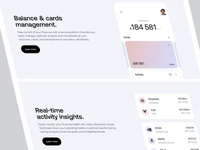 Axora website part app crypto design fintech fintech web gradient ios manage managment mobile stock ui ui design ux web web design website
