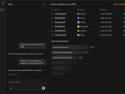 Well - a UI you can talk with design monochromic ui