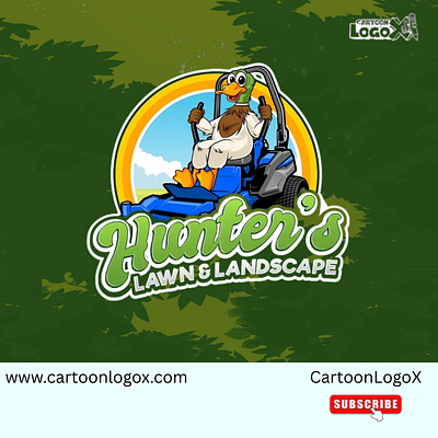 Custom Cartoon Lawn Care Logo Design | Branding by CartoonLogoX branding business branding cartoon logo creative design creativebranding graphic design lawn care logo logo logo design logo design portfolio mascot logo professional logo design