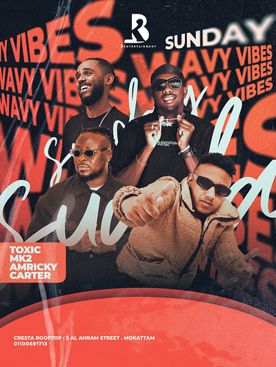 DJ'S Night Poster design graphic design illustration