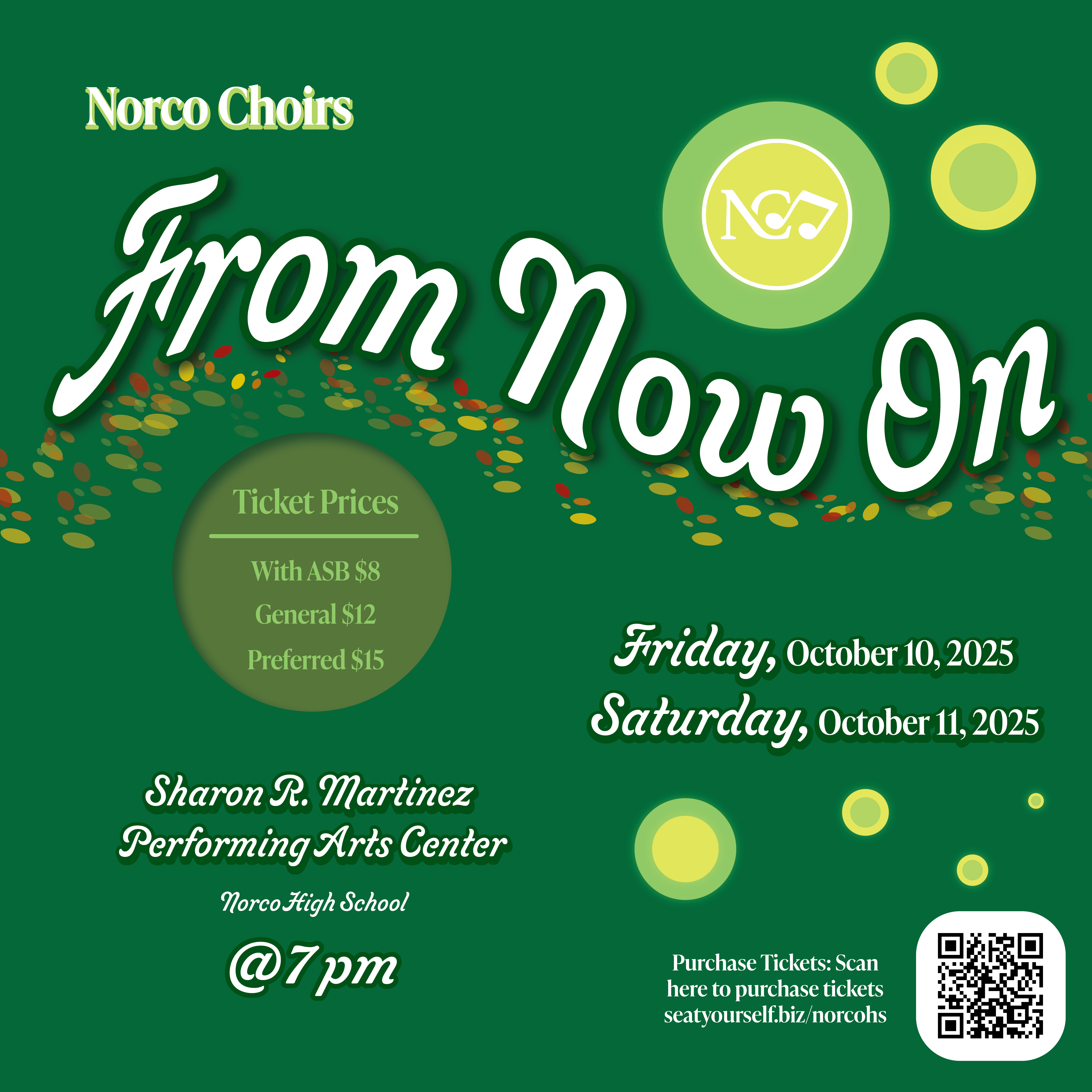 School Choir Poster art autumn choir fall graphic design promoposter typography