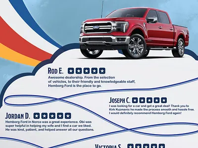 Hemborg Ford Review Poster cars clouds ford graphic design hemborg ford promotional poster review suv trucks