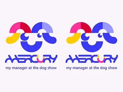 My manager at the dog show design icon illustration logo typography логотип типография