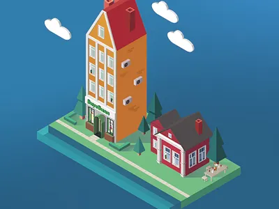 Home sweet home branding illustration vector