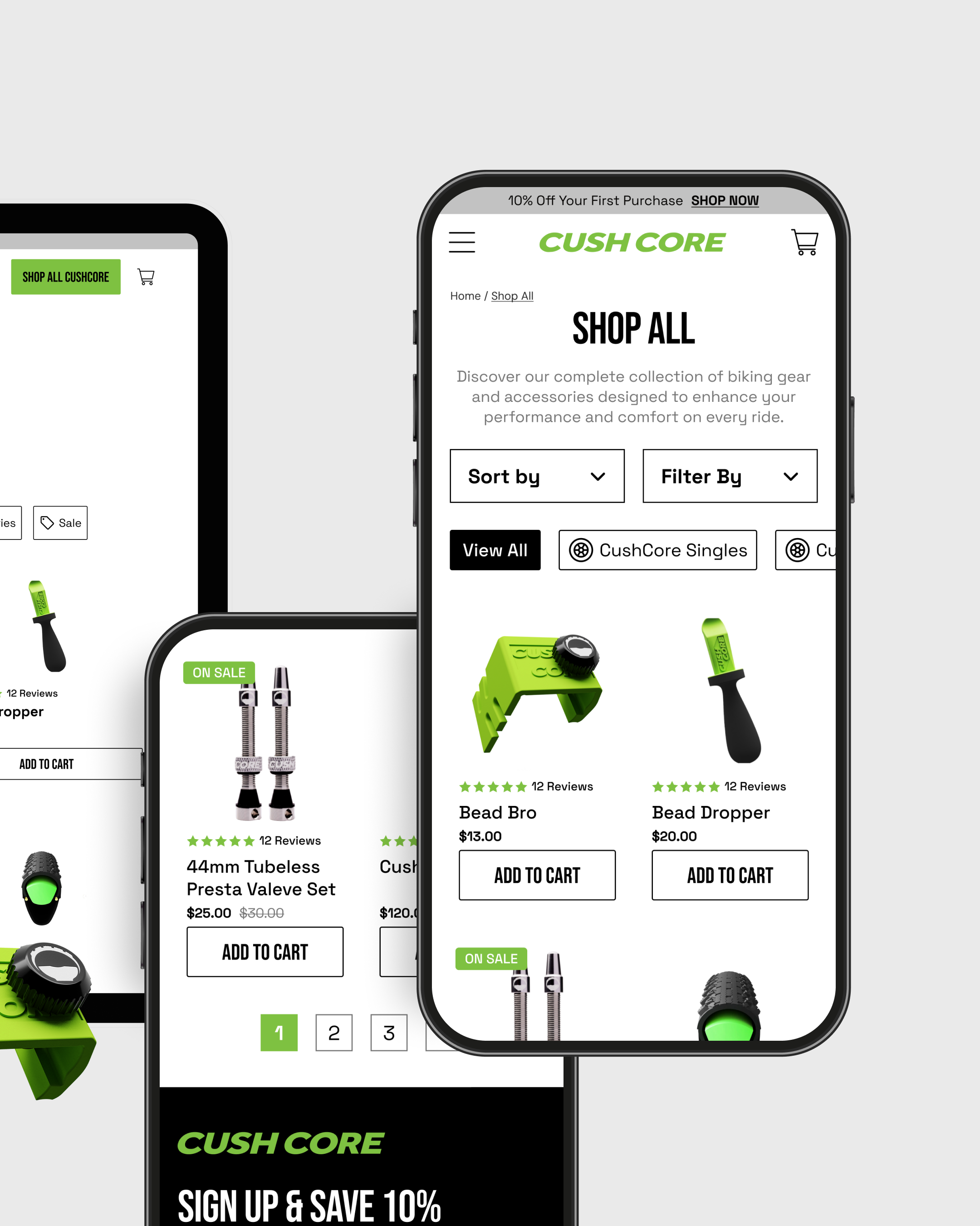 Cush Core - Collections Website Design