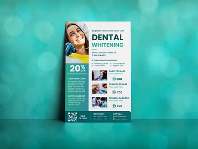 Dental Flyer Design branddesign branding creative dental design designconcept doctor flyer flyerdesign freelancedesigner graphic design inspiration modern photoshop services teeth
