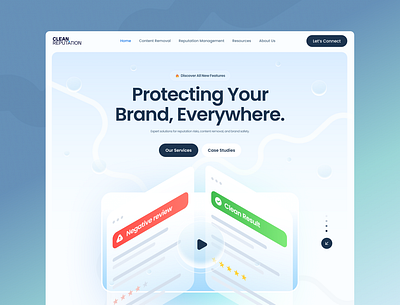 Clean Reputation - Landingpage clean design creative design graphic design landing landing page light uidesign uxdesign web web design webdesign website
