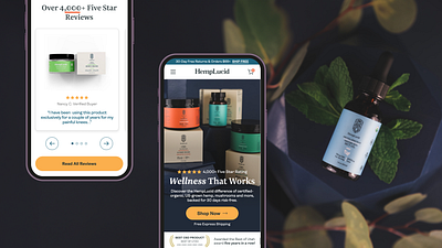 Hemplucid - Homepage Design design ecommerce onlinestore ui userexperience ux uxdesign uxui website