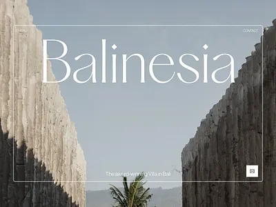 Balinesia - Villa & Resort Website 3d design figma graphic design ui web design website website design