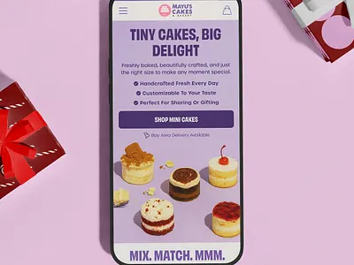 Mayu's Bakery - Homepage Design design ecommerce onlinestore ui userexperience ux uxdesign uxui website