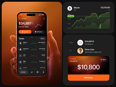 Crypto Trading App | Crypto Exchange | Buy Crypto | Finance app design app design concept app interface blockchain crypto crypto swap crypto wallet cryptocurrency app digital finance investment app mobile mobile app design mobile design mobile interface mobile trading modern interface product design trading app trading platform ui ux