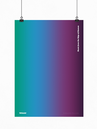 Music from the Edge of Heaven | Typographical Poster album gradient graphics minimal music poster serif simple text typography