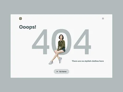 Page 404 404page ecommerce fashion ui webdesign