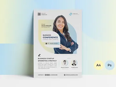 Business Conference 2023 agency annual annual report brochure brochure 2023 business business brochure company company profile corporate identity indesign portfolio print printable project proposal report template