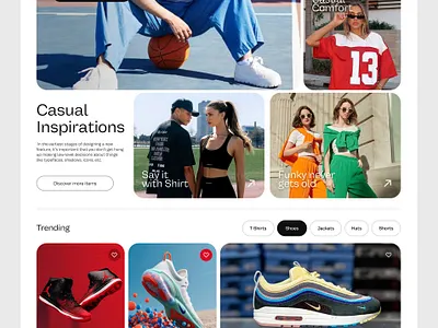 Sportty- b2c e-commerce website clothing design e commerce graphic design ui ux website
