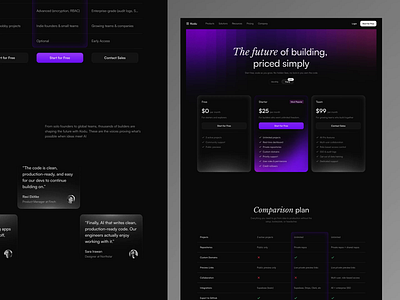 Kodu - Pricing Page - AI Website Builder clean design graphic design modern motion graphics pricing pricing design pricing page pricing plan pricing section technology ui uidesign uiux ux uxdesign uxerflow web web design website