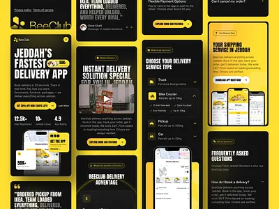 Beeplus - Landing Page Mobile Responsive app clean design design landing page mobile app mobile responsive modern design product design responsive responsive design typography ui uiux uiuxdesign web design website website responsive