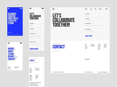 Personal Website - Contact Page landing page personal personal landing page personal website portfolio portfolio website ui design web web design website website design