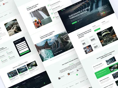 Solar Landing Page Design eco friendly environmental green energy landing landing page nature renewable energy landing page solar electricity solar energy landing page solar energy website solar power solar system sustainable turbine electricity website wind turbine