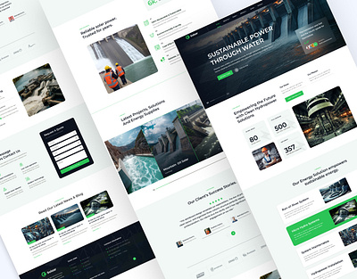 Solar Landing Page Design eco friendly environmental green energy landing landing page nature renewable energy landing page solar electricity solar energy landing page solar energy website solar power solar system sustainable turbine electricity website wind turbine